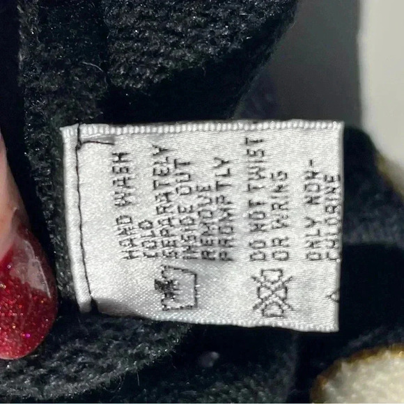 BP Design Cardigan Black Christmas Stockings Design Bead Collared Buttons Size L - Picture 12 of 12